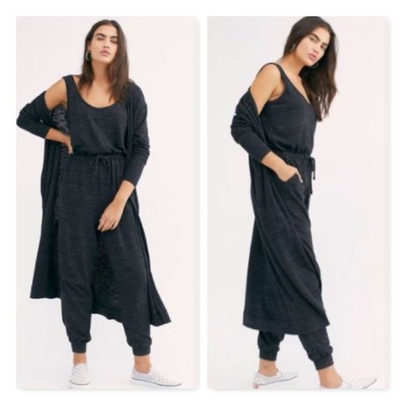 Free People Beach Bicoastal Knit Cardigan Duster (No Jumpsuit) - Picture 1 of 7